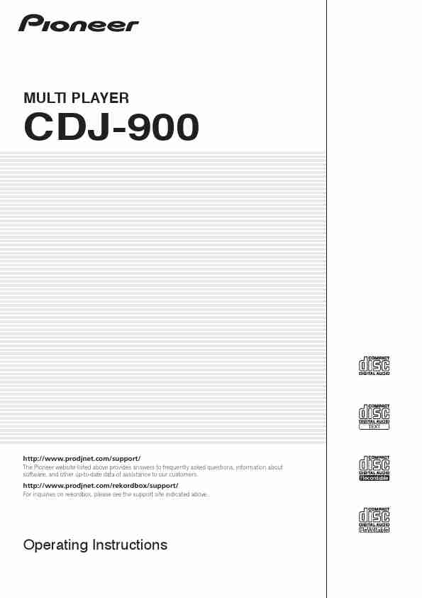 Pioneer Stereo System CDJ-900-page_pdf